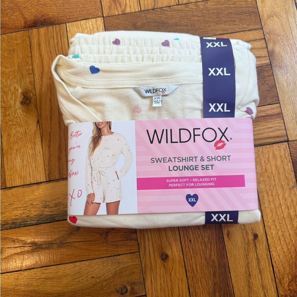 Wildfox Heart Printed Lounge Set